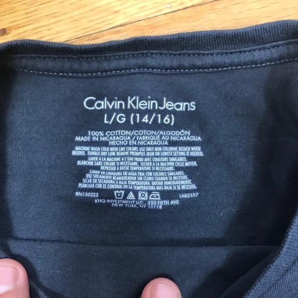 NWOT- Calvin Klein kids Grayish Blue V-Neck.. - Picture 3 of 5